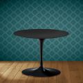 Masă de cafea Eero Saarinen Tulip H 41 în ceramică Domoos fabricată în Italia - Stacojiu