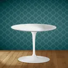 Masă de cafea Eero Saarinen Tulip H 41 în ceramică Salina fabricată în Italia - Stacojiu Viadurini
