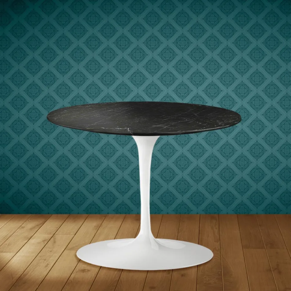 Masă de cafea Eero Saarinen Tulip H 41 în ceramică Somnia fabricată în Italia - Stacojiu Viadurini