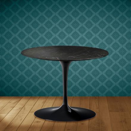 Masă de cafea Eero Saarinen Tulip H 41 în ceramică Somnia fabricată în Italia - Stacojiu Viadurini