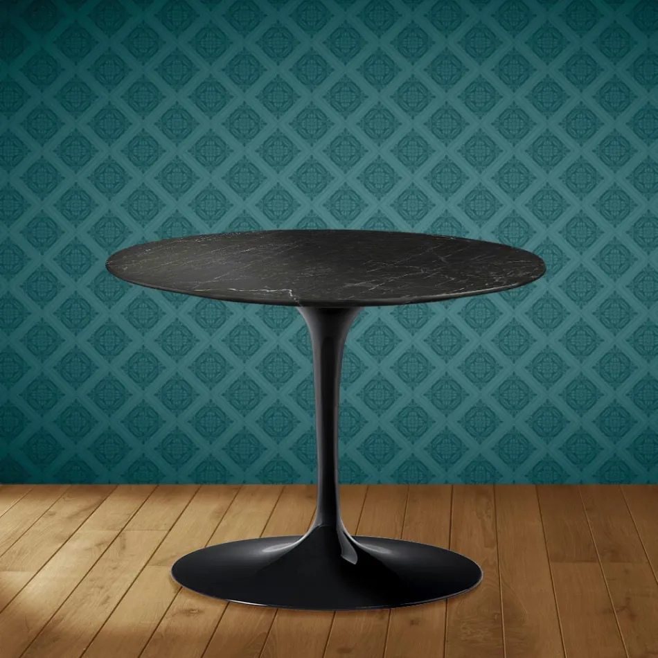 Masă de cafea Eero Saarinen Tulip H 41 în ceramică Somnia fabricată în Italia - Stacojiu Viadurini