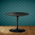 Masă de cafea Eero Saarinen Tulip H 41 în ceramică Somnia fabricată în Italia - Stacojiu