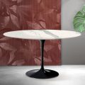 Masă de cafea Saarinen Tulip, H 41 cm, din ceramică mată Florim Statuario - Stacojiu