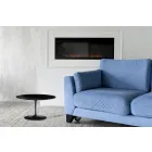 Masuta de cafea Tulip Saarinen H 41 cu blat laminat lichid negru Made in Italy - Scarlet Viadurini