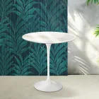 Masă de cafea Saarinen Tulip, H 52 cm, din ceramică Florim Calacatta aurie lucioasă - Scarlet Viadurini