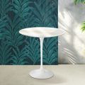 Masă de cafea Saarinen Tulip, H 52 cm, din ceramică Florim Calacatta aurie lucioasă - Scarlet