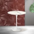 Masă de cafea Saarinen Tulip, H 52 cm, din ceramică mată Florim Statuario - Stacojiu