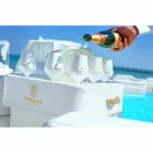 Masuta de cafea - tava plutitoare din piele faux și plexiglass nautice Trona Viadurini