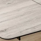 Masă extensibilă tip butoi până la 240 sau 280 cm din HPL și metal - Prezent Viadurini