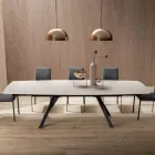 Masă extensibilă tip butoi până la 240 sau 280 cm din HPL stratificat - Dialogo Viadurini