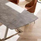 Masă extensibilă tip butoi până la 240 sau 280 cm din HPL stratificat - Dialogo Viadurini