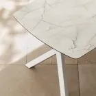 Masă extensibilă tip butoi până la 240 sau 280 cm din HPL stratificat - Dialogo Viadurini