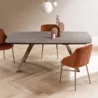 Masă extensibilă tip butoi până la 240 sau 280 cm din HPL stratificat - Dialogo Viadurini