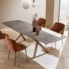 Masă extensibilă tip butoi până la 240 sau 280 cm din HPL stratificat - Dialogo Viadurini