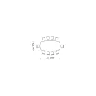 Masa Baril Moderna din Ceramica si Otel Rose Gold Made in Italia – Settimmio Viadurini