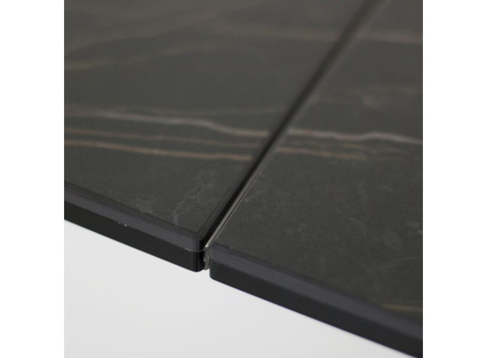 Masa extensibila pana la 276 cm din Ceramica Noir Desir Made in Italy - Equator Viadurini