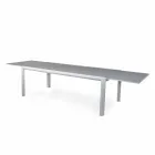Masă extensibilă 340 cm Dining exterior în aluminiu și sticlă sau Laminam - Julie Viadurini