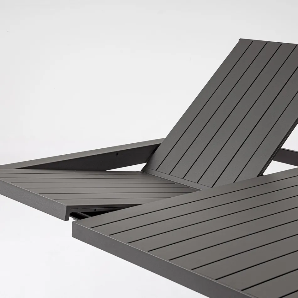 Masa extensibila la 149 cm din aluminiu vopsit cu pulbere - Necesar Viadurini