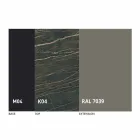 Masă extensibilă de luat masa la 2,8 m în picioare din ceramică și metal - Paoluccio Viadurini