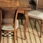 Masa extensibila pana la 200 cm cu 4 scaune din lemn de Bassano Made in Italy - Chihlimbar Viadurini