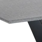 Masa extensibila pana la 200 cm din MDF Ciment - Holmium Viadurini