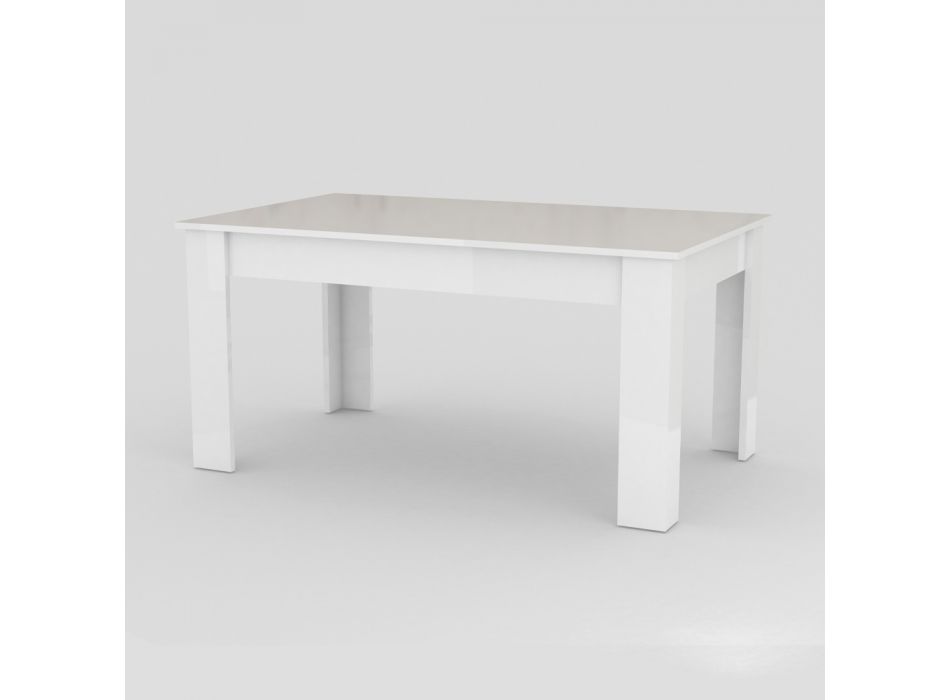 Masă de sufragerie de design extensibilă la 210 cm din lemn durabil - Perro Viadurini