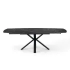 Masa extensibila pana la 210 cm din otel si ceramica - Bavosa Viadurini