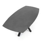 Masa extensibila pana la 210 cm din otel si ceramica - Bavosa Viadurini