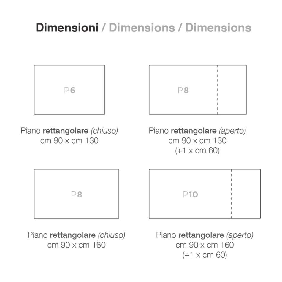 Masa extensibila pana la 220 cm cu baza din fag grafit Made in Italy - Toles Viadurini