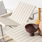 Masa extensibila pana la 240 cm din aluminiu vopsit cu pulbere - vopsea Viadurini