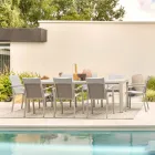 Masa extensibila pana la 240 cm din aluminiu vopsit cu pulbere - vopsea Viadurini