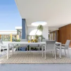 Masa extensibila pana la 240 cm din aluminiu vopsit cu pulbere - vopsea Viadurini