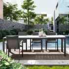 Masa extensibila pana la 240 cm din aluminiu vopsit cu pulbere - vopsea Viadurini