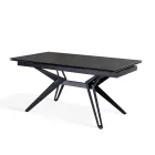 Masa extensibila pana la 240 cm din ceramica si metal - Buchet Viadurini