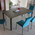 Masă extensibilă 240 cm din metal și blat din sticlă ceramică - Lumera Viadurini
