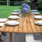 Masa extensibila pana la 240 cm pentru gradina din lemn de salcam - Sereno Viadurini