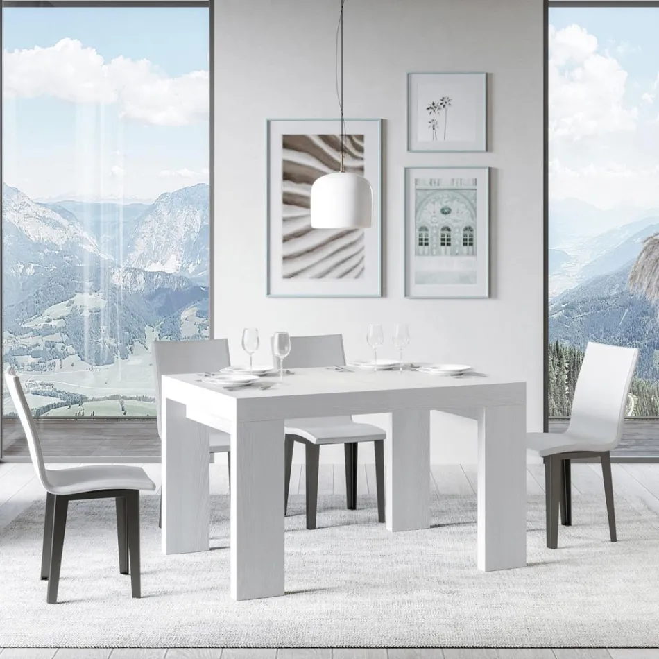 Masa extensibila pana la 246 cm in Microparticule de Lemn Made in Italy - Arbor Viadurini