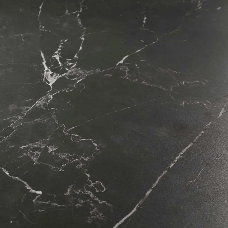 Masă extensibilă 260 cm din metal și piatră sintetică - Underwater Viadurini