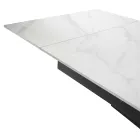 Masă extensibilă 260 cm din metal și piatră sintetică - Underwater Viadurini