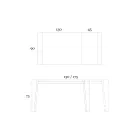 Masa extensibila pana la 265 cm din lemn de nuc Canaletto Made in Italy - Orchidea Viadurini