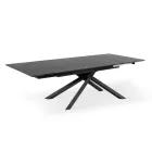 Masa extensibila la 270 cm cu blat HPL si baza din aluminiu - Cauta Viadurini