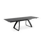 Masa extensibila la 270 cm cu blat HPL si baza din aluminiu - Villongo Viadurini