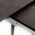 Masa extensibila la 270 cm cu blat HPL si baza din aluminiu - Villongo Viadurini