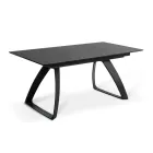 Masa extensibila la 270 cm cu blat HPL si baza din aluminiu - Villongo Viadurini
