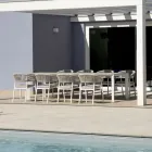 Masă extensibilă până la 276 cm cu aluminiu cu efect de lemn - Ovara Viadurini