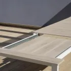 Masă extensibilă până la 276 cm cu aluminiu cu efect de lemn - Ovara Viadurini