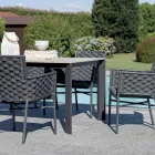 Masă extensibilă până la 276 cm cu aluminiu cu efect de lemn - Ovara Viadurini