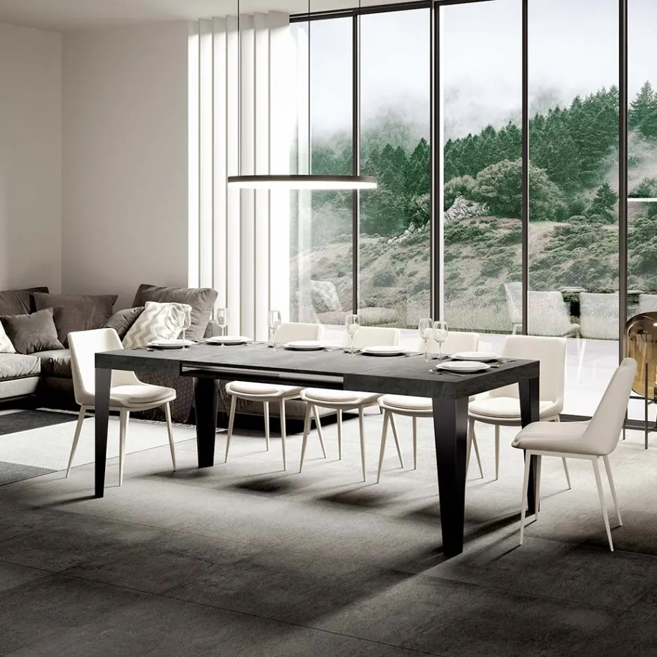 Masa extensibila la 284 cm in diferite dimensiuni si finisaje Made in Italy - Plaja Viadurini