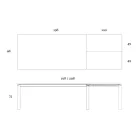 Masa extensibila pana la 298 cm din ceramica si metal Made in Italy - Lalea Viadurini