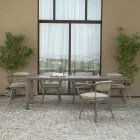 Masă extensibilă 300 cm din aluminiu cu inserție HPL - Righello Viadurini